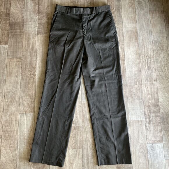 Reaction Kenneth Cole Flex waistband Suit Separate Pant Size 32x32 Brown - Picture 1 of 8